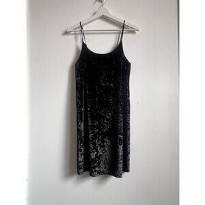 Victoria’s Secret Women’s Crushed Velvet Black Sleep Dress Nightgown Slip XS/S